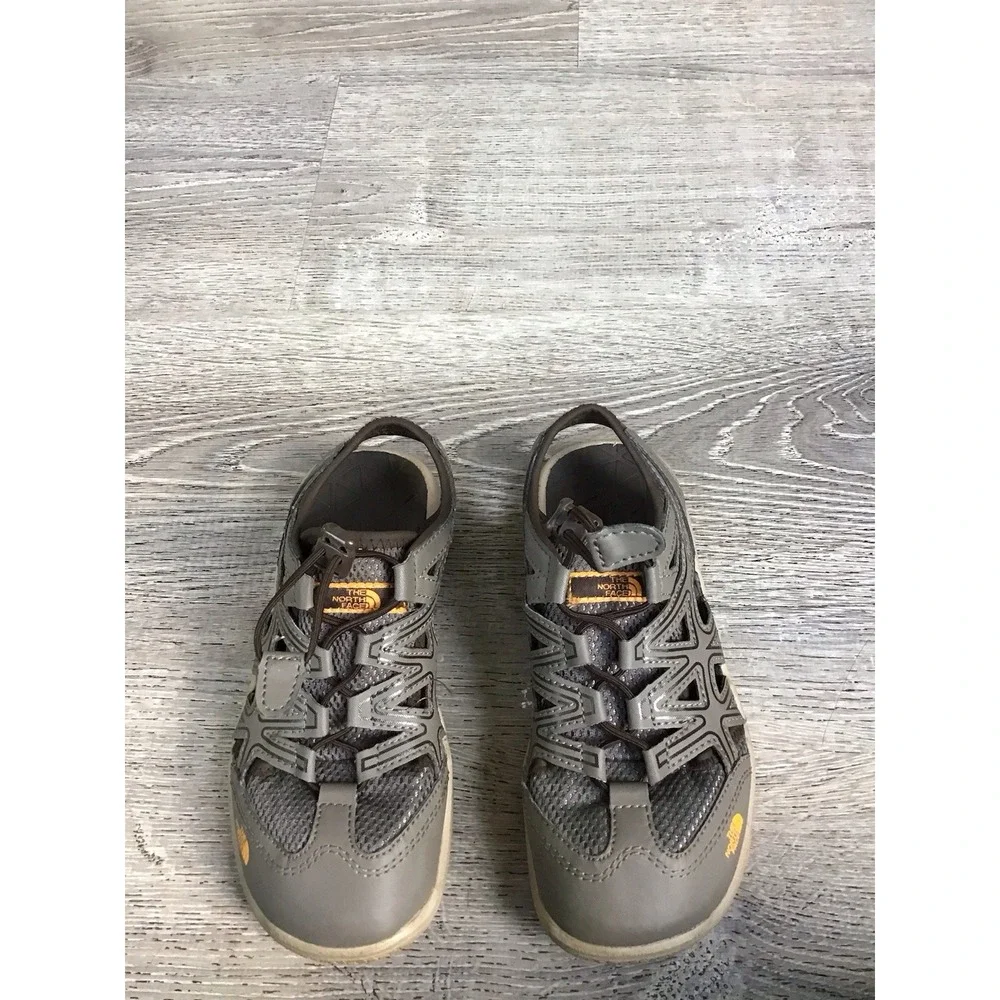 The North Face Youth Boys Size 3 Sandals Hedgehog II Slip On Falcon Brown Orange